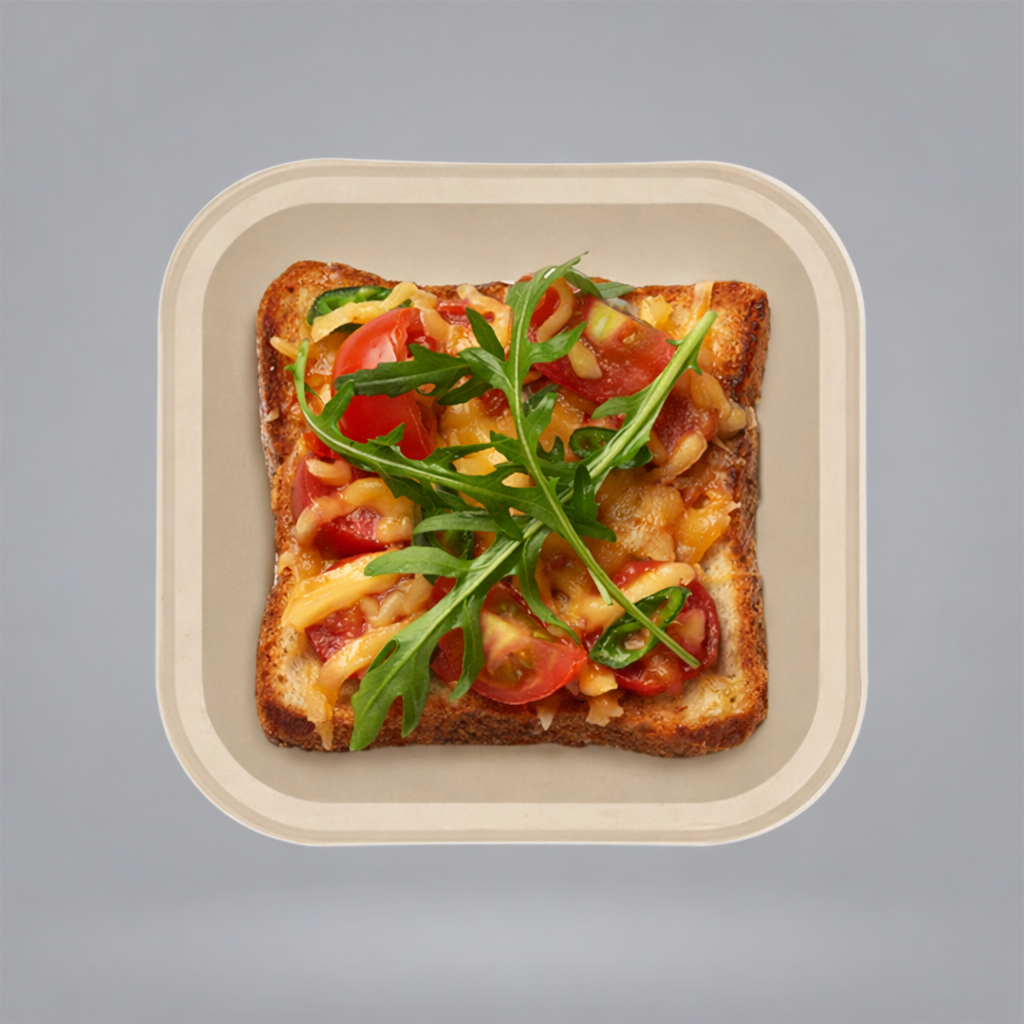 5″ Brown Square Plate